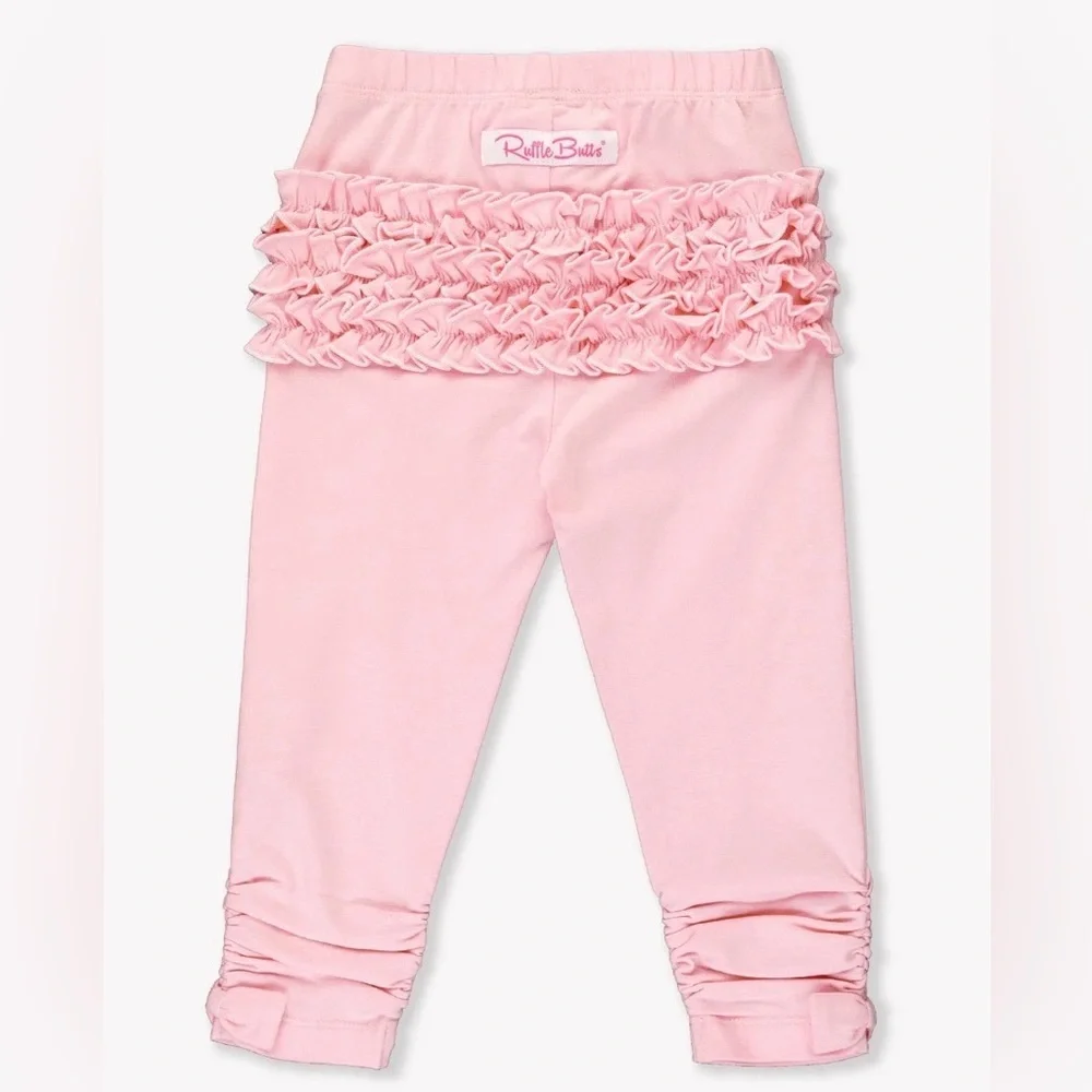 Ruched Pink Bow Legging
